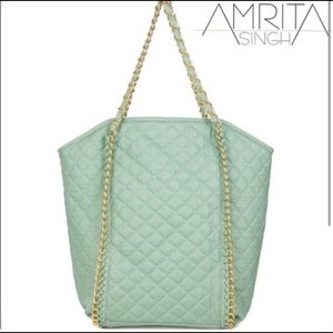 Amrita Singh Quilted Seafoam Tote